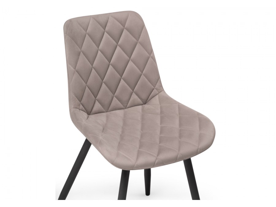 Стул на металлокаркасе Баодин К Б/К крутящийся латте / черный