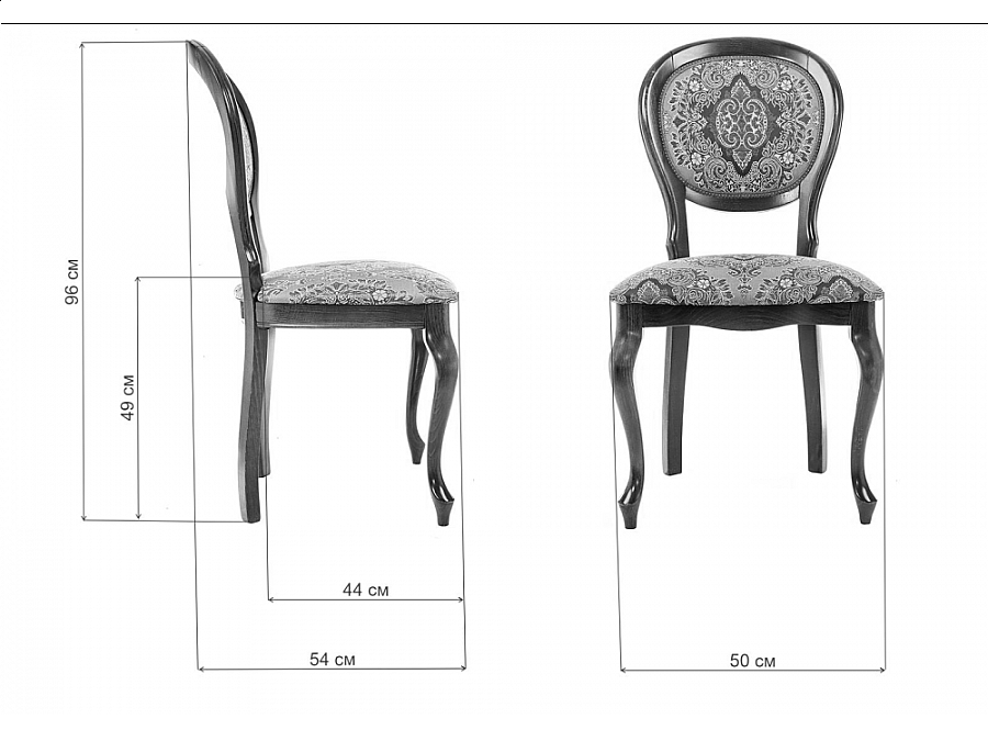 Стул деревянный Adriano 082 вишня без патины