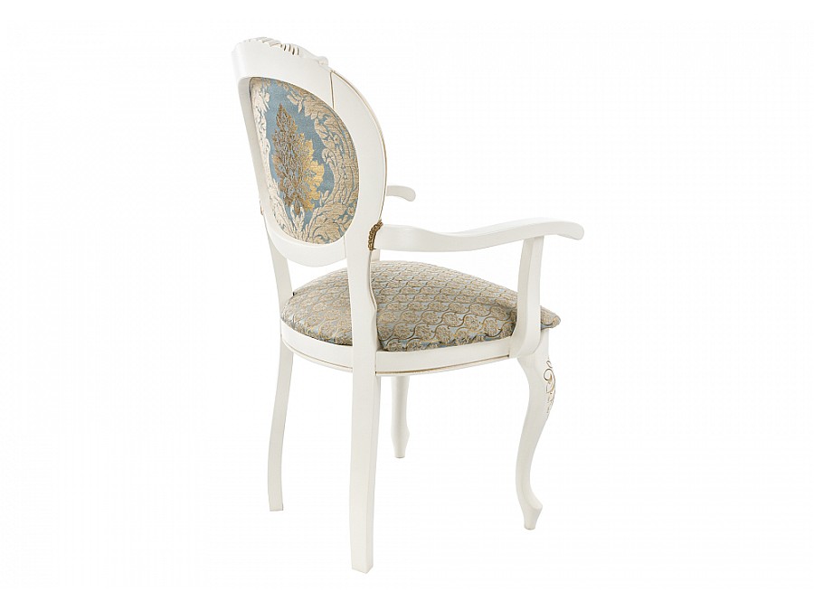 Стул деревянный Adriano 2 молочный / патина