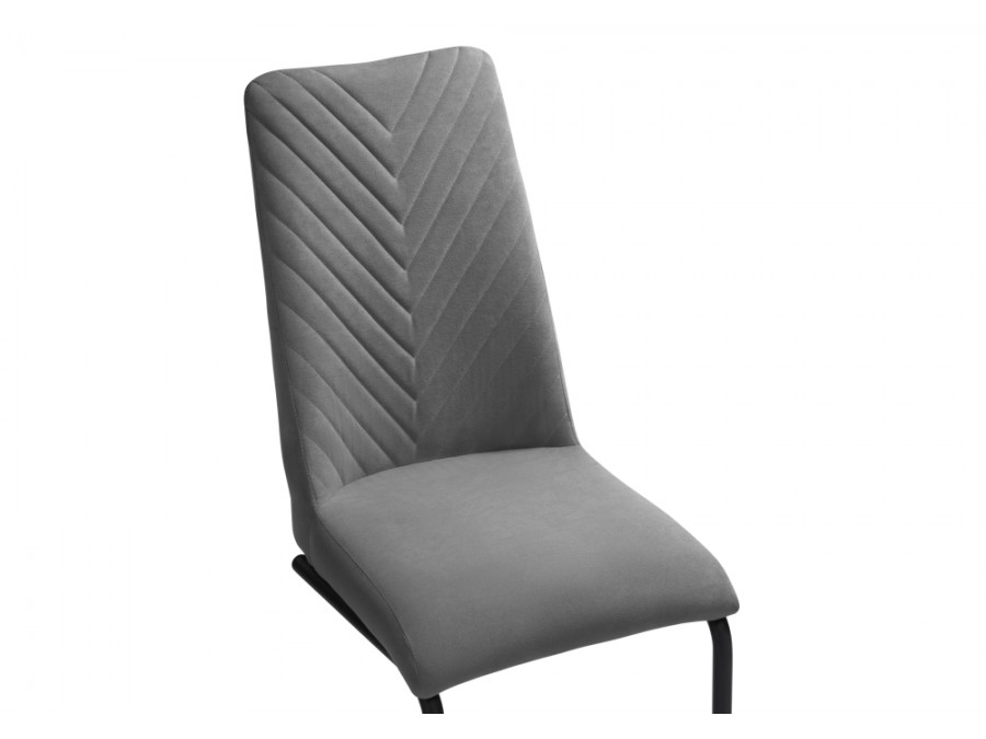 Стул на металлокаркасе Лулла серый / черный