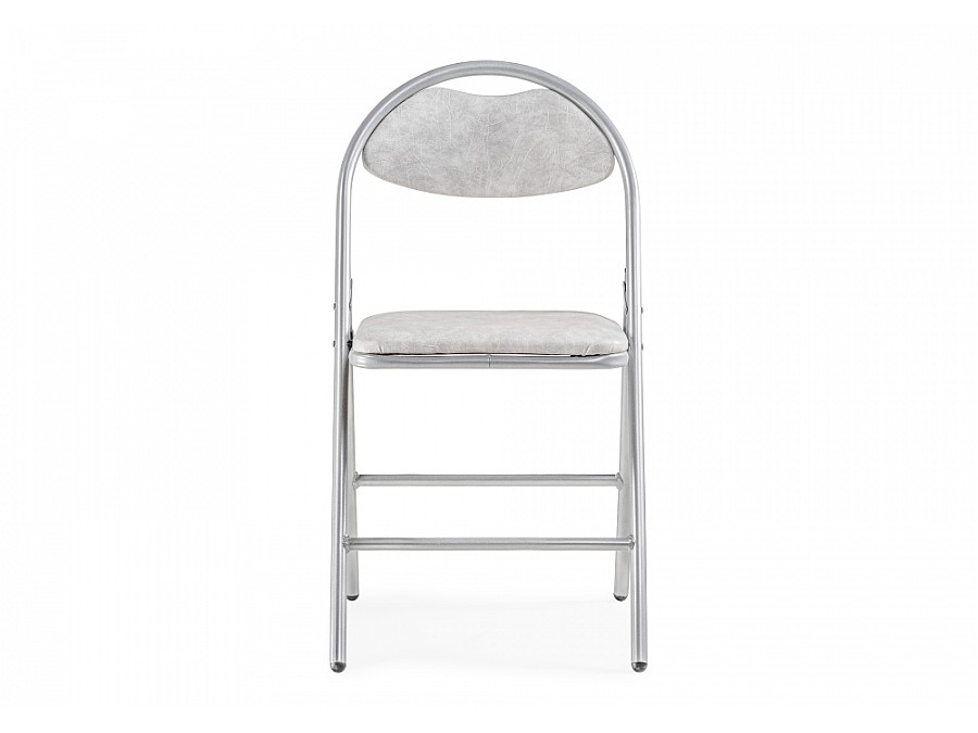 Стул на металлокаркасе Gikat белый мрамор / светлый мусс