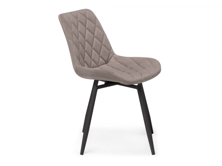 Стул на металлокаркасе Баодин К Б/К крутящийся латте / черный