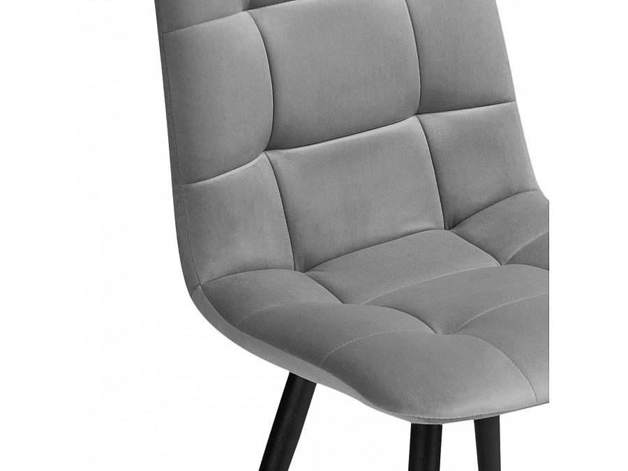 Стул на металлокаркасе Чилли К темно-серый / черный