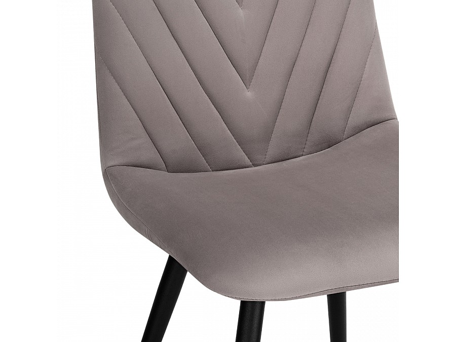 Стул на металлокаркасе Ральф латте / черный