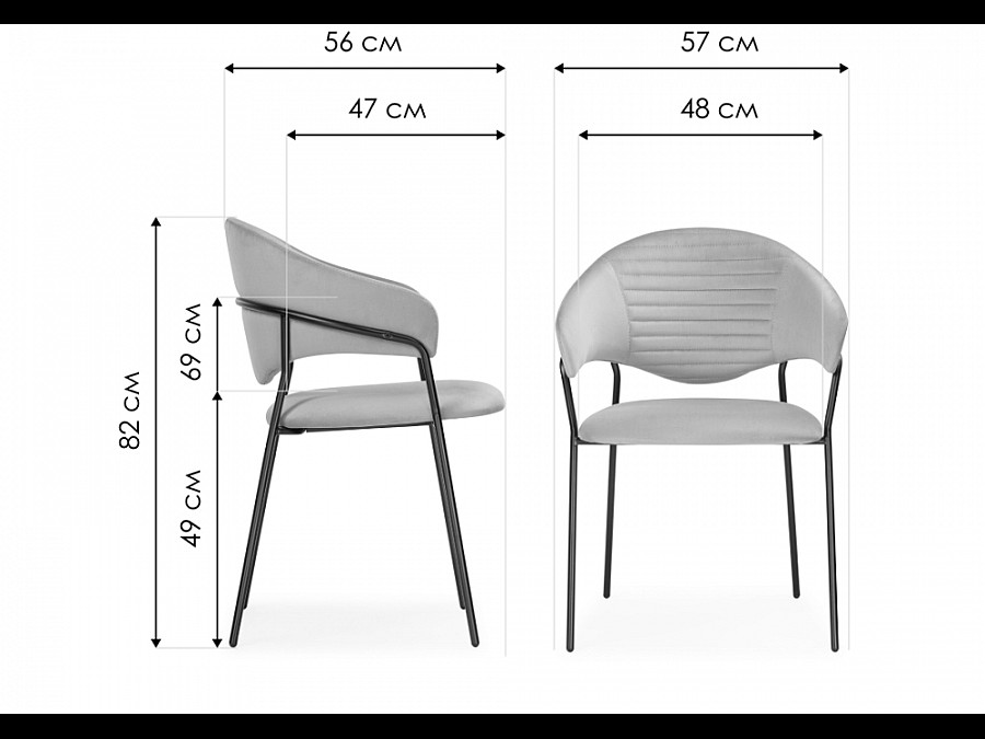 Стул на металлокаркасе Рансол темно-зеленый / черный глянец