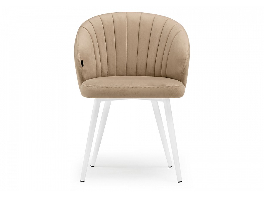 Стул на металлокаркасе Бэнбу velutto 05 / белый