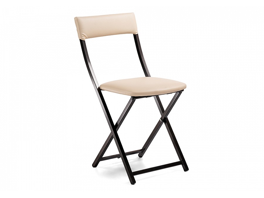 Стул на металлокаркасе Elevis ваниль крап / темный мусс