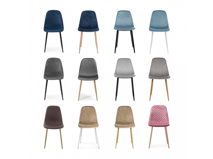 Стул на металлокаркасе Capri dark beige / wood