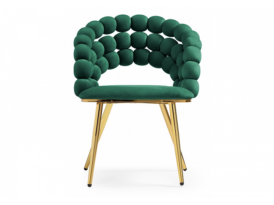 Стул на металлокаркасе Ball beige / gold