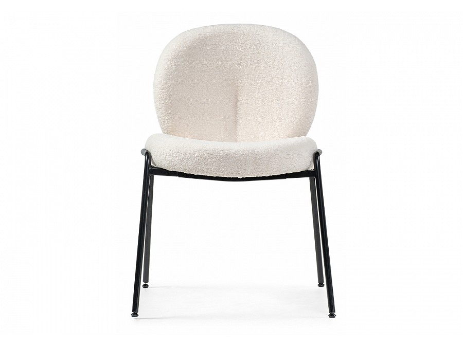 Стул на металлокаркасе Kalipso 1 white / black