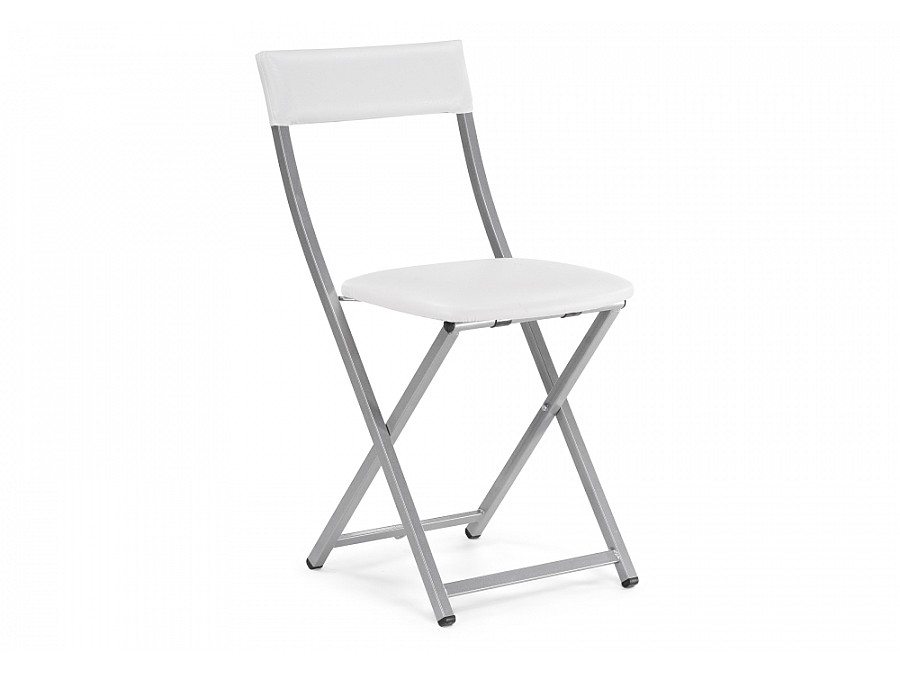 Стул на металлокаркасе Elevis белый полимер / светлый мусс