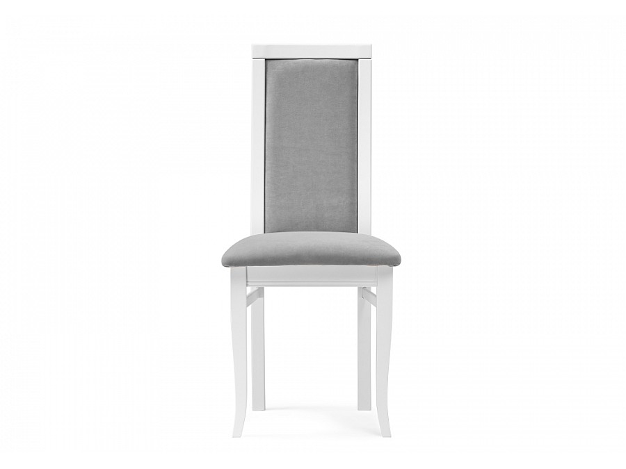 Стул деревянный Давиано серый велюр / белый