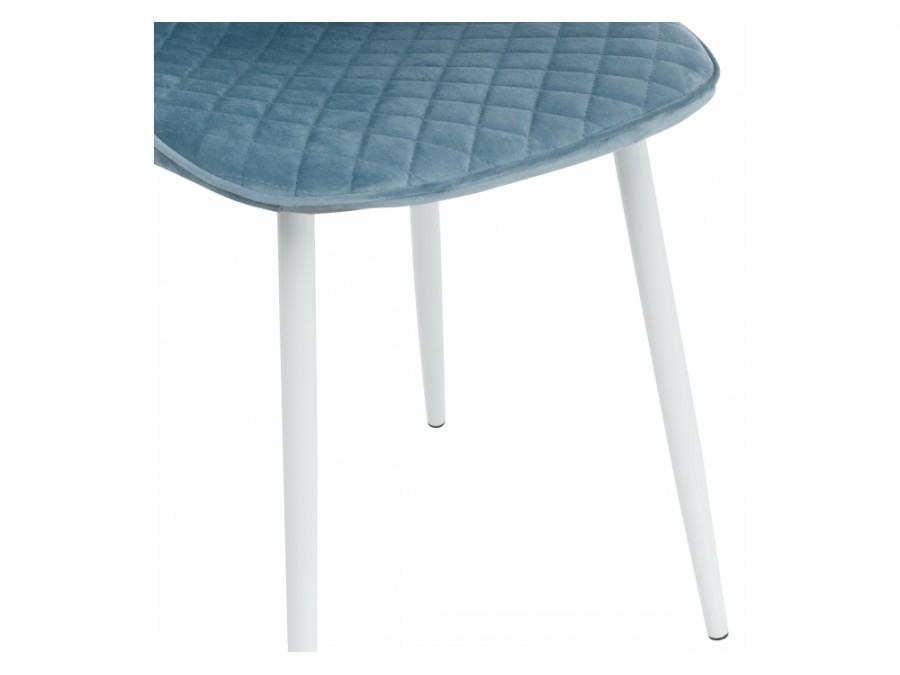 Стул на металлокаркасе Capri blue / white