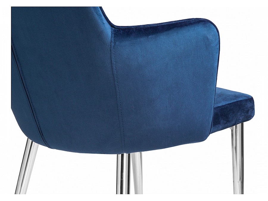 Стул на металлокаркасе Benza dark blue