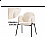 Стул на металлокаркасе Kalipso white / black