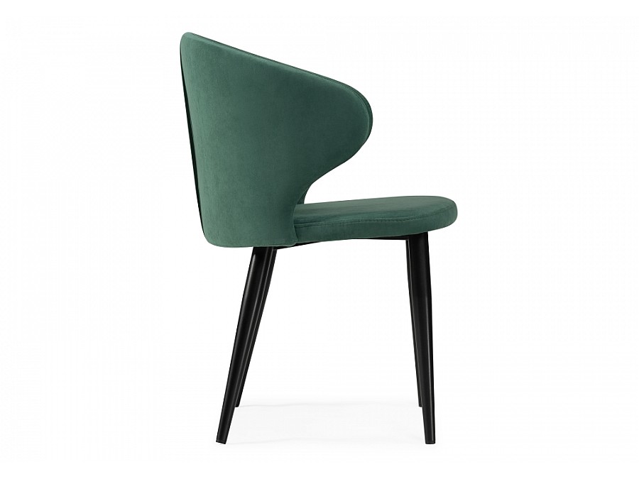 Стул на металлокаркасе Алсисар катания изумруд / черный