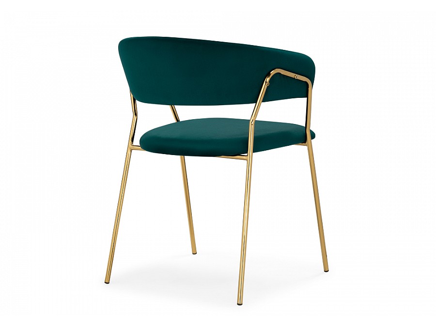 Стул на металлокаркасе Kamelia 1 green / gold