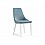 Стул на металлокаркасе Kora 1 light blue / white