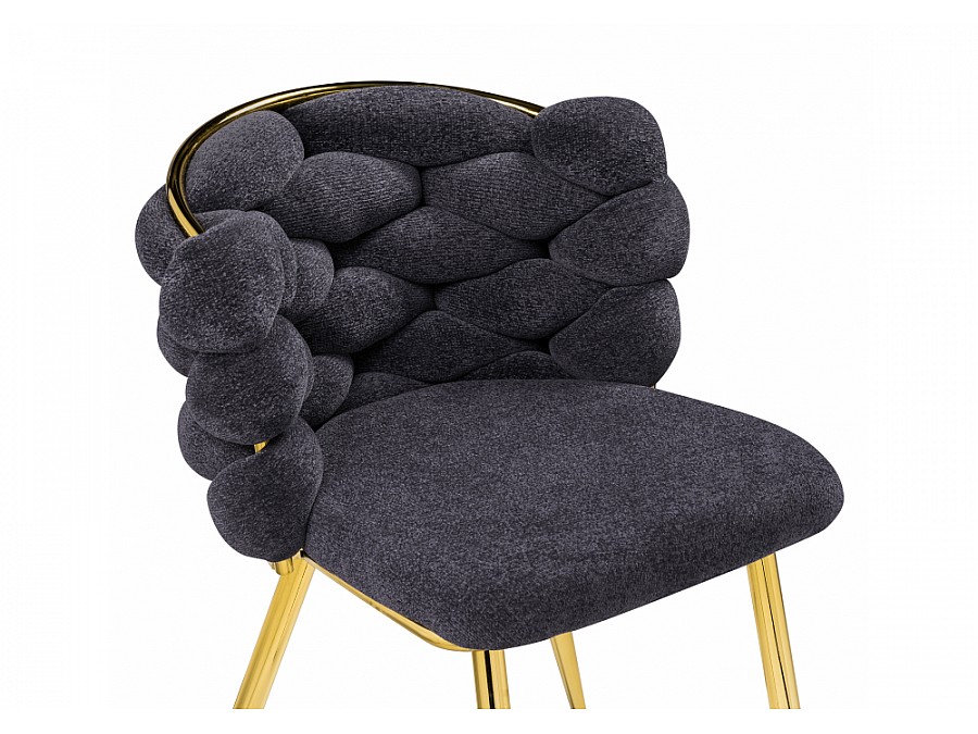 Стул на металлокаркасе Rendi gray / gold