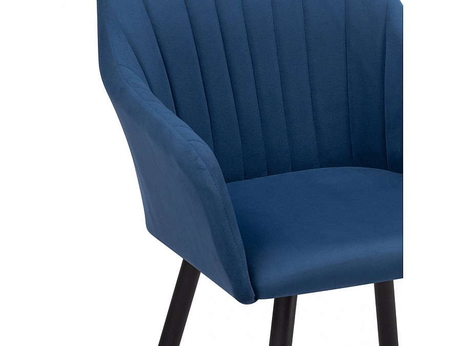 Стул на металлокаркасе Слэм крутящееся синее / черное