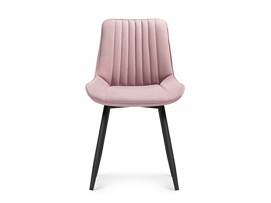 Стул на металлокаркасе Седа розовый / черный