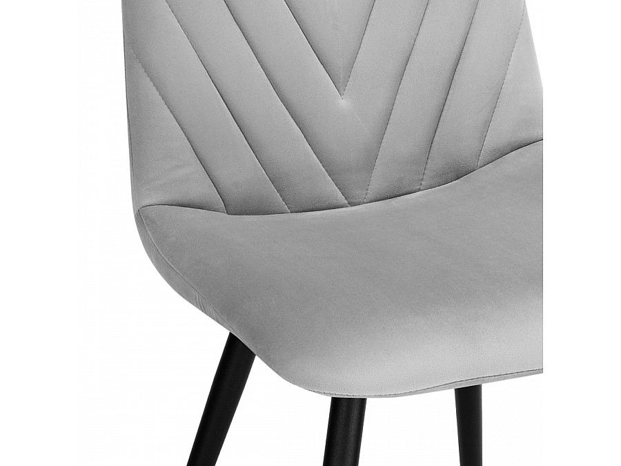 Стул на металлокаркасе Ральф светло-серый / черный