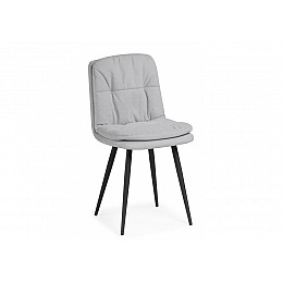 Стул на металлокаркасе Майк светло-серый / черный
