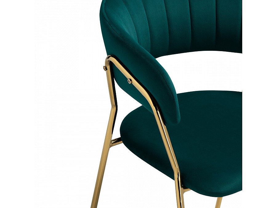 Стул на металлокаркасе Kamelia 1 green / gold