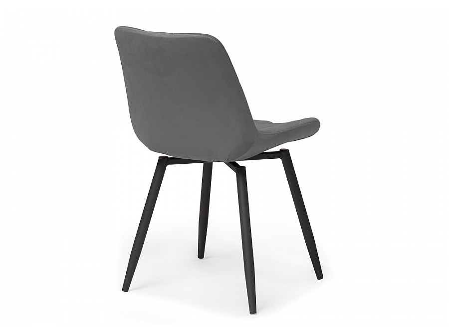 Стул на металлокаркасе Баодин К крутящийся темно-серый / черный