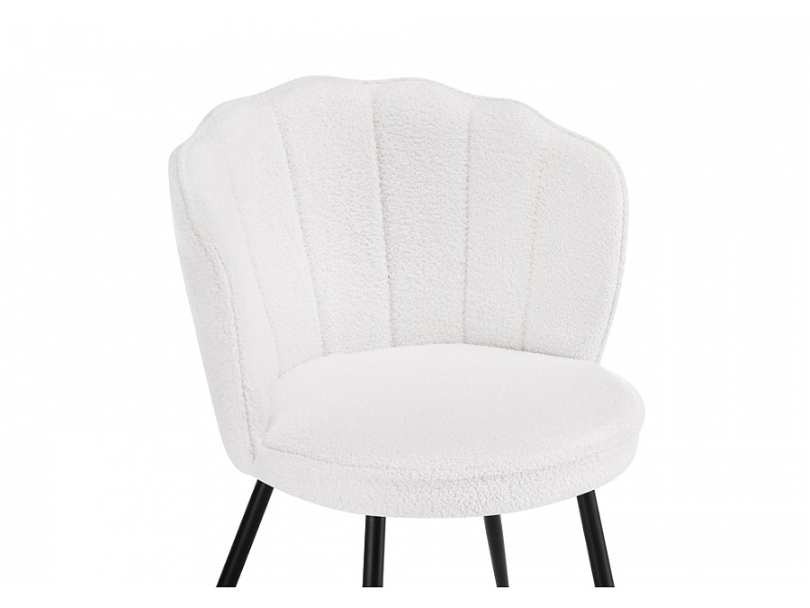 Стул на металлокаркасе Coral white / black