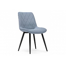 Стул на металлокаркасе Fox black / light blue