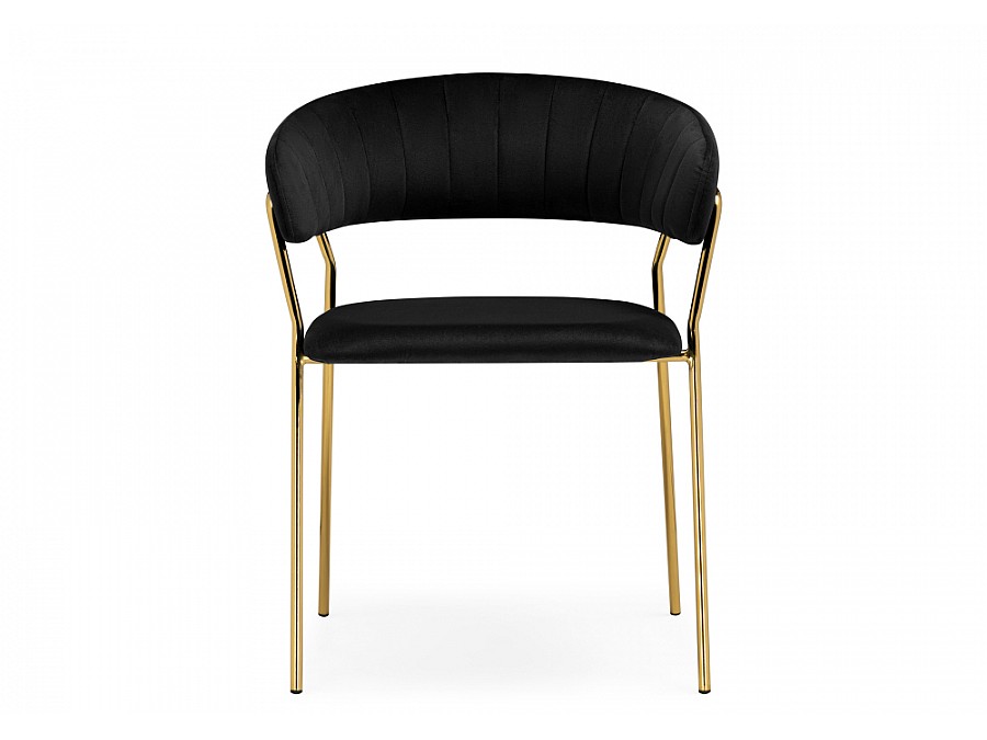Стул на металлокаркасе Kamelia 1 black / gold