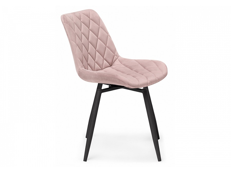 Стул на металлокаркасе Баодин К крутящийся розовый / черный