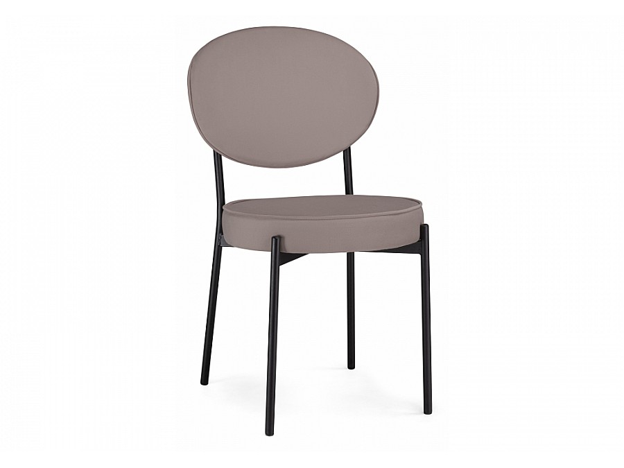 Стул на металлокаркасе Ройс капучино / черный