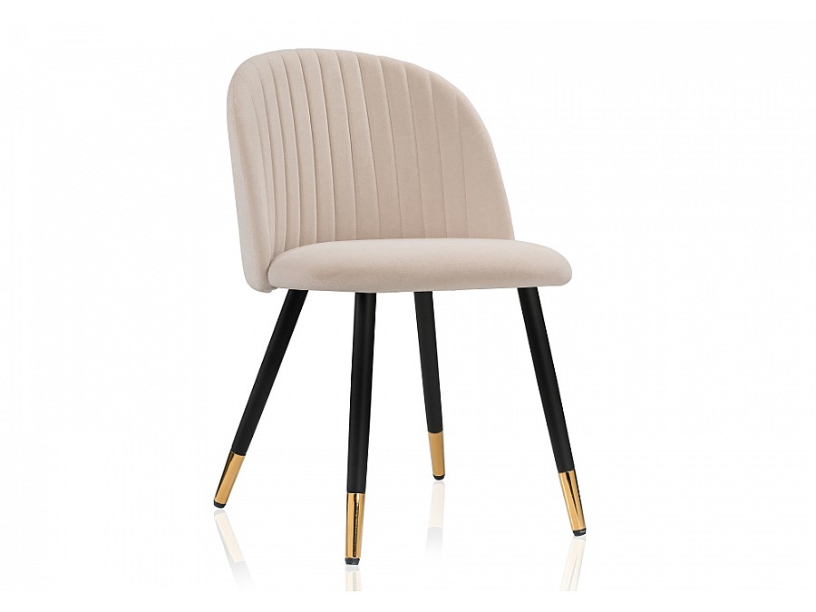Стул на металлокаркасе Gabi beige / black / gold