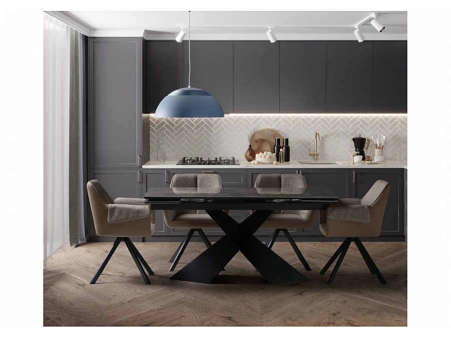 Стул на металлокаркасе Каита neptun 12 / flex 230 / черный