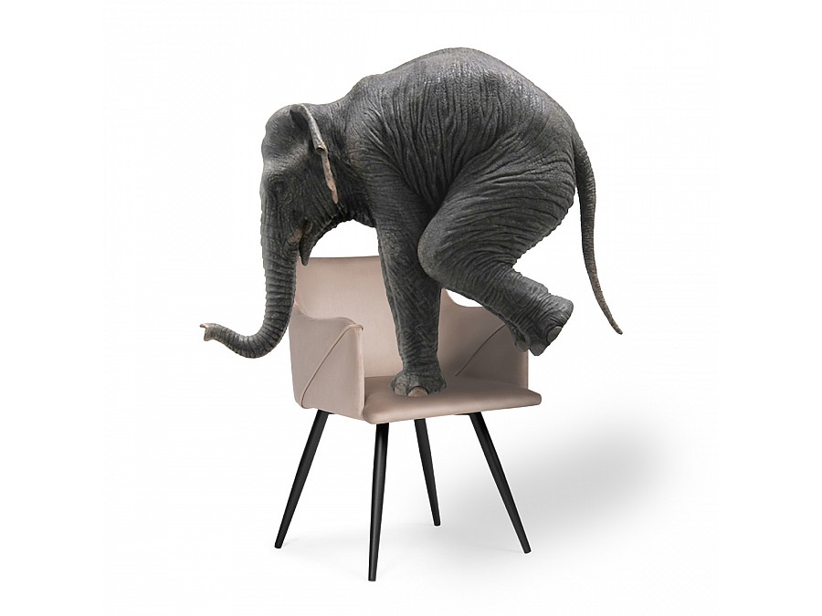 Стул на металлокаркасе Эджелл латте / черный