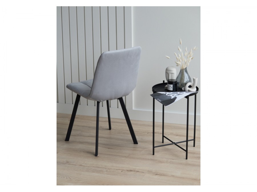 Чилли светло-серый / черный