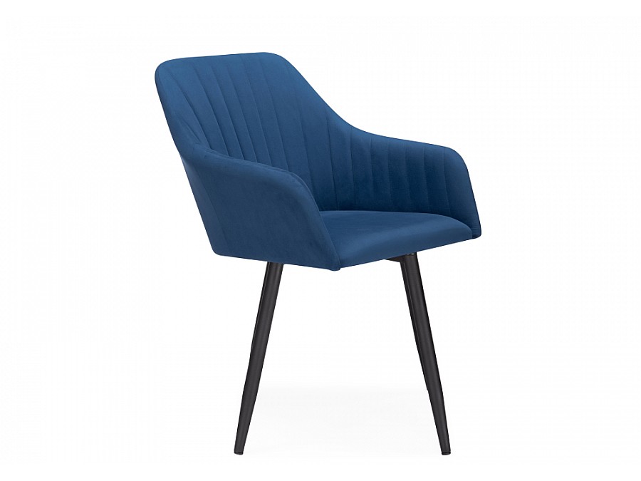 Стул на металлокаркасе Слэм крутящееся синее / черное