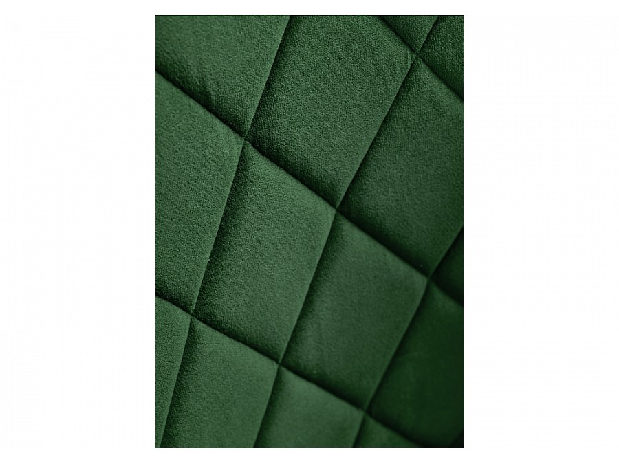 Стул на металлокаркасе Зест темно-зеленый / черный глянец