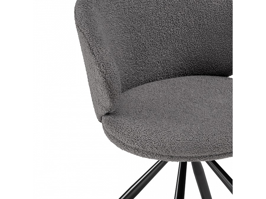 Стул на металлокаркасе Solomon крутящийся gray / black