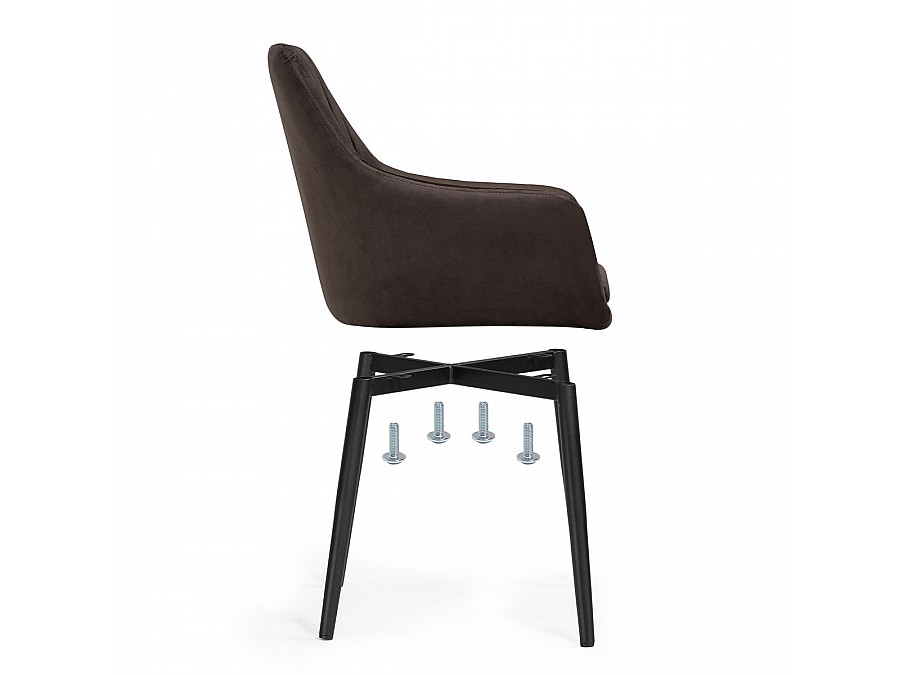 Стул на металлокаркасе Райнер MR -09 / черный