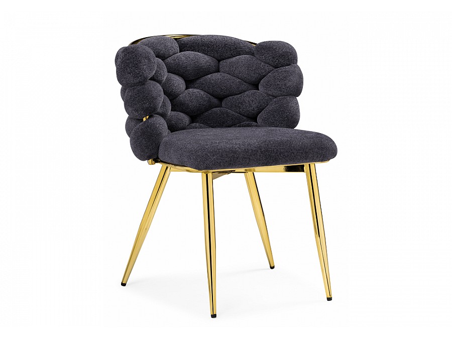 Стул на металлокаркасе Rendi gray / gold