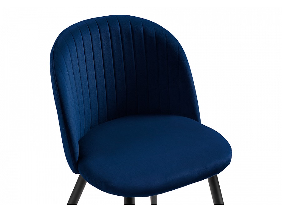 Стул на металлокаркасе Gabi 1 dark blue / black