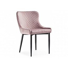 Стул на металлокаркасе Teo light purple / black