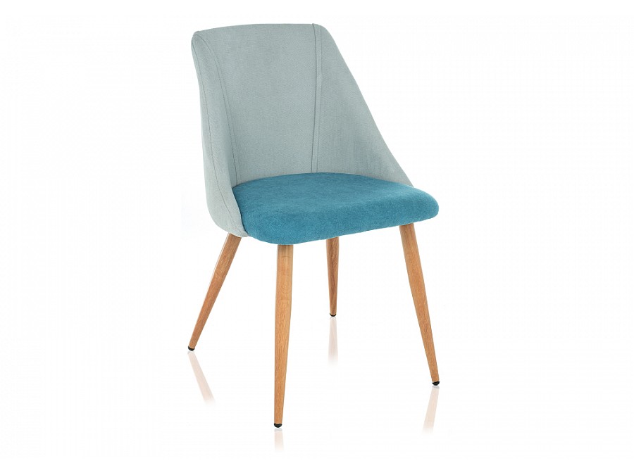 Стул на металлокаркасе Morgan голубой