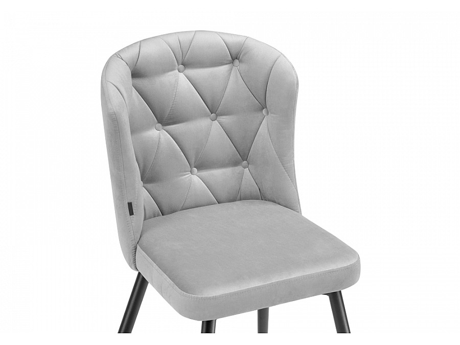 Стул на металлокаркасе Алиссум velutto 52 / черный