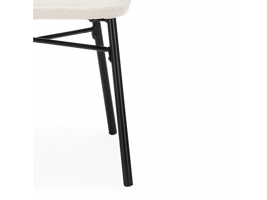 Стул на металлокаркасе Denis beige / black