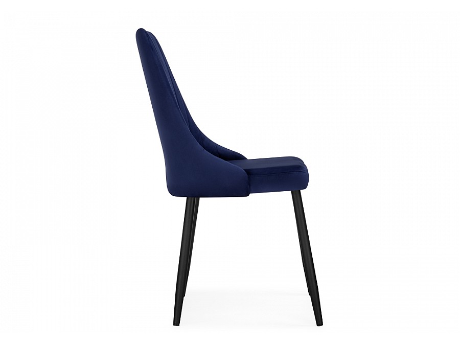 Стул на металлокаркасе Кора синий / черный