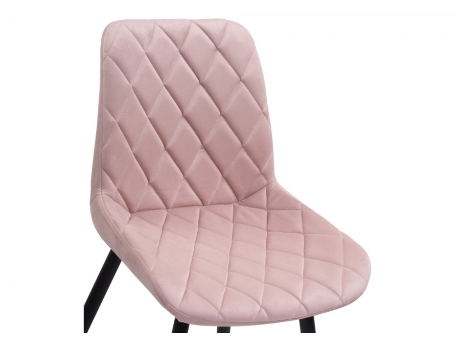 Стул на металлокаркасе Баодин Б/К розовый / черный